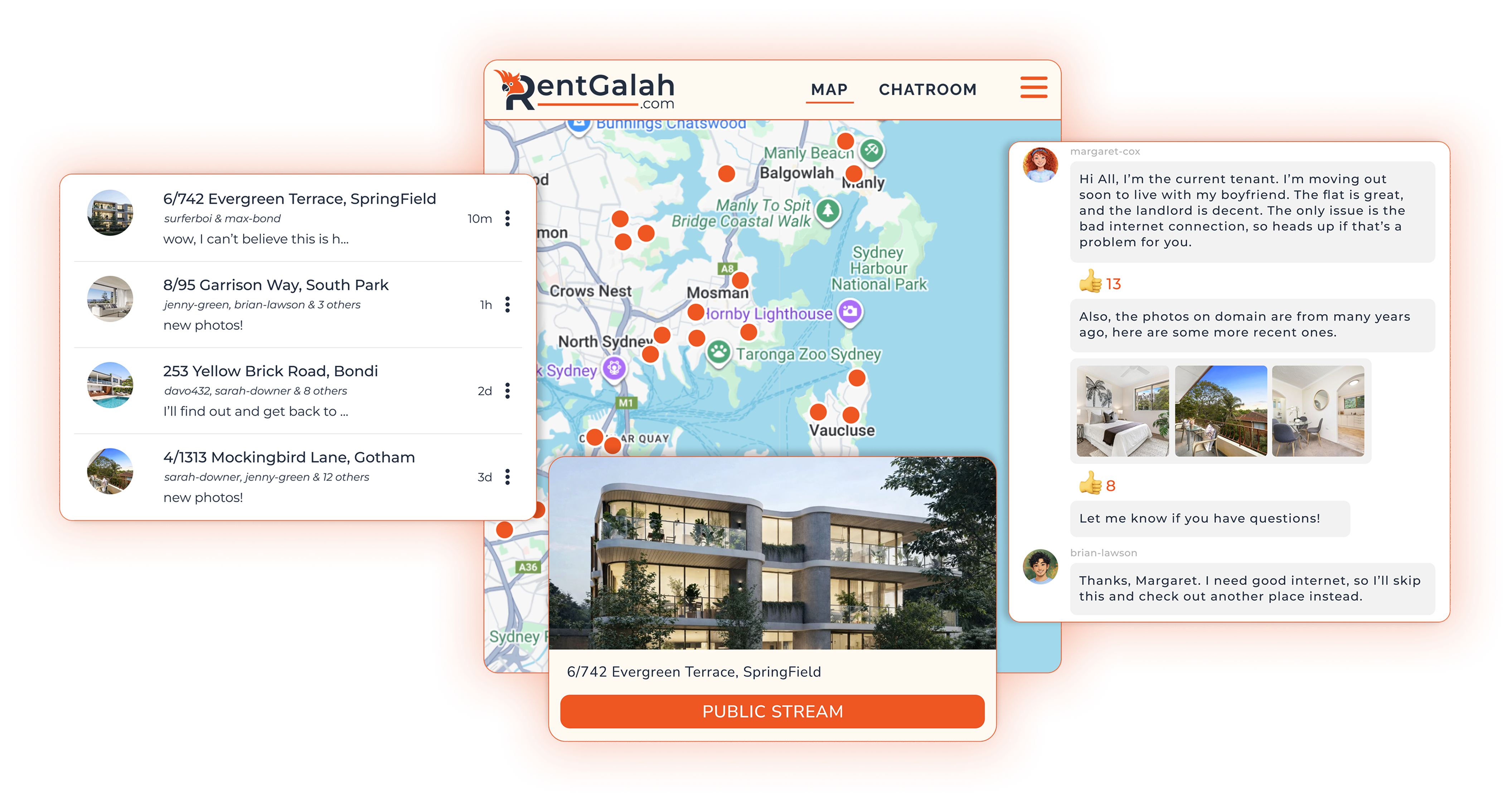Rent Galah Web App Screenshot